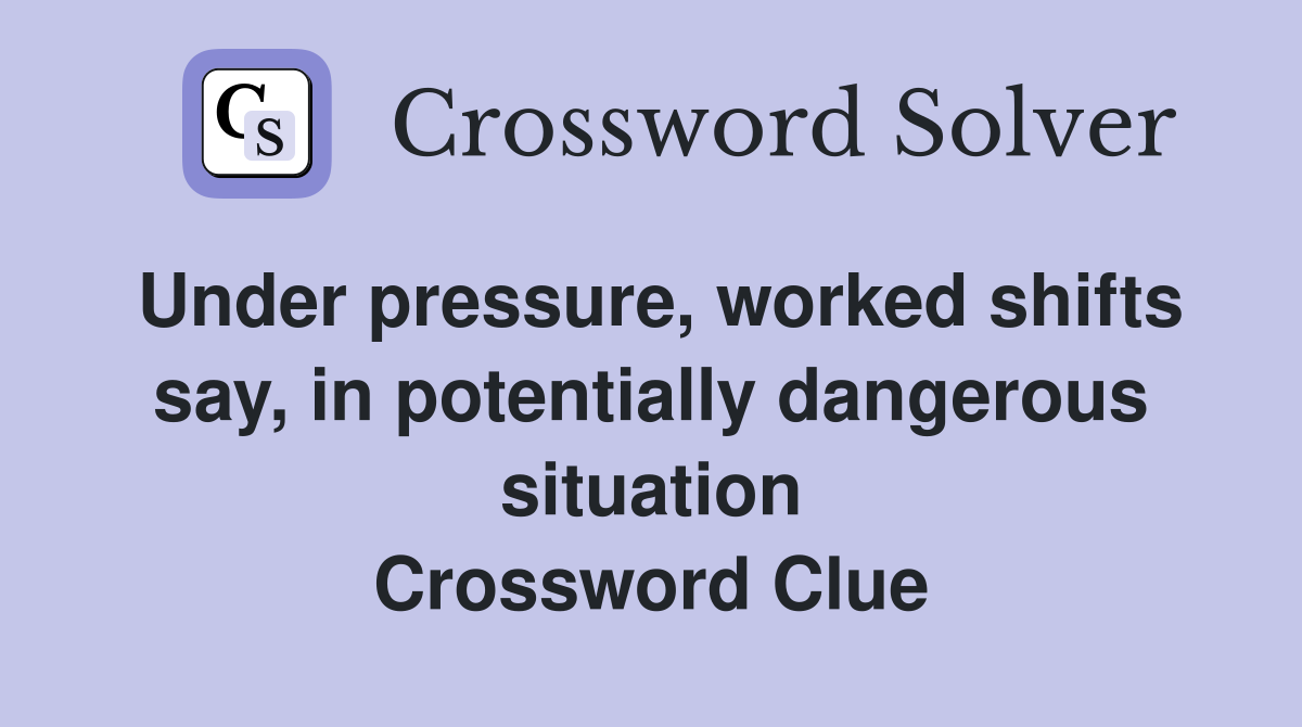 Under pressure, worked shifts say, in potentially dangerous situation